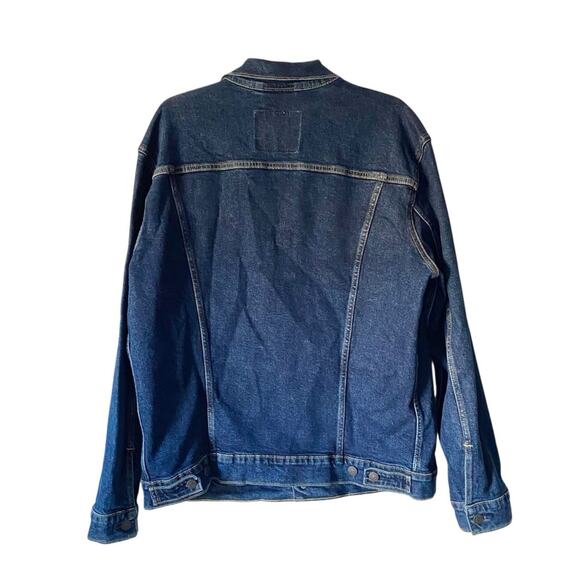 Levi’s Trucker Men's Denim Jean Jacket size XL Dark Blue - Picture 5 of 12